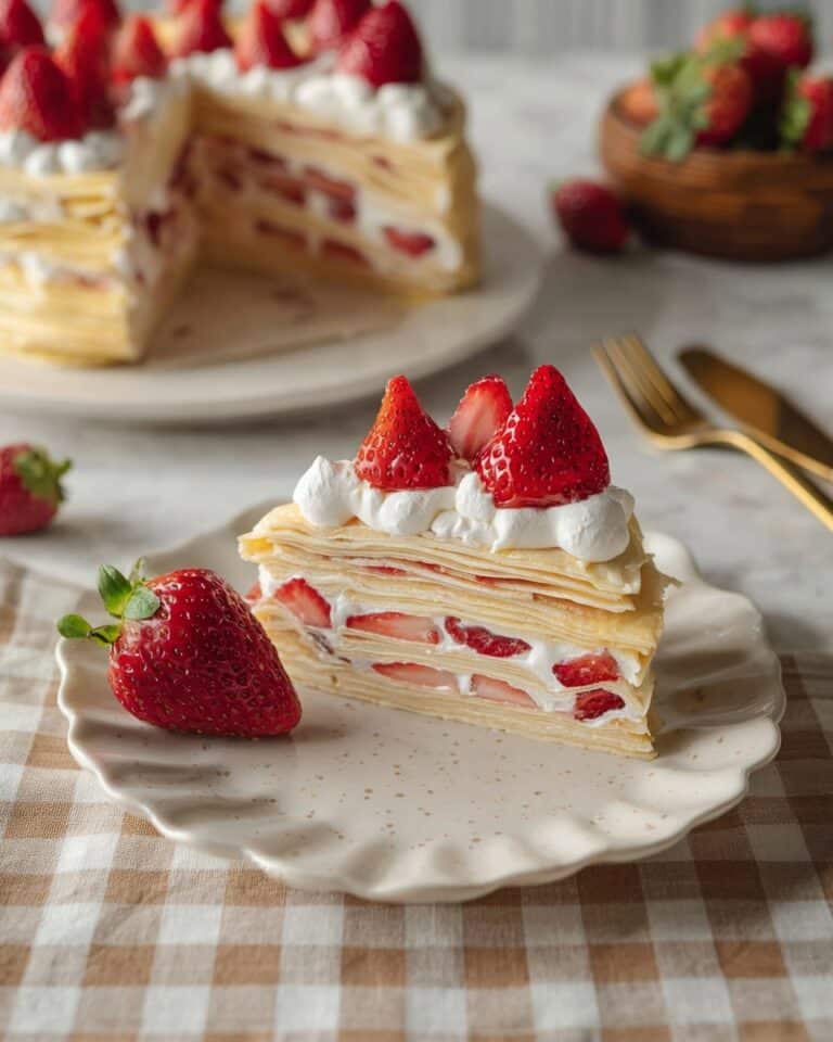 Strawberry Crepe Cake Recipe