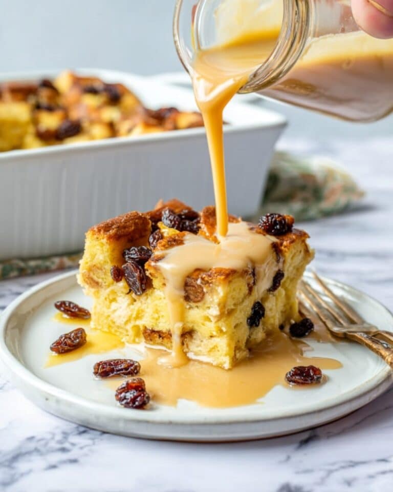 Bread Pudding with Vanilla Caramel Sauce Recipe