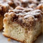 Coffee Cake with Cinnamon Brown Sugar Streusel and Optional Icing Recipe
