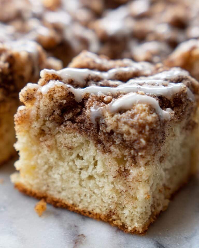 Coffee Cake with Cinnamon Brown Sugar Streusel and Optional Icing Recipe