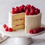 Raspberry Lemon Layer Cake with Cream Cheese Frosting Recipe