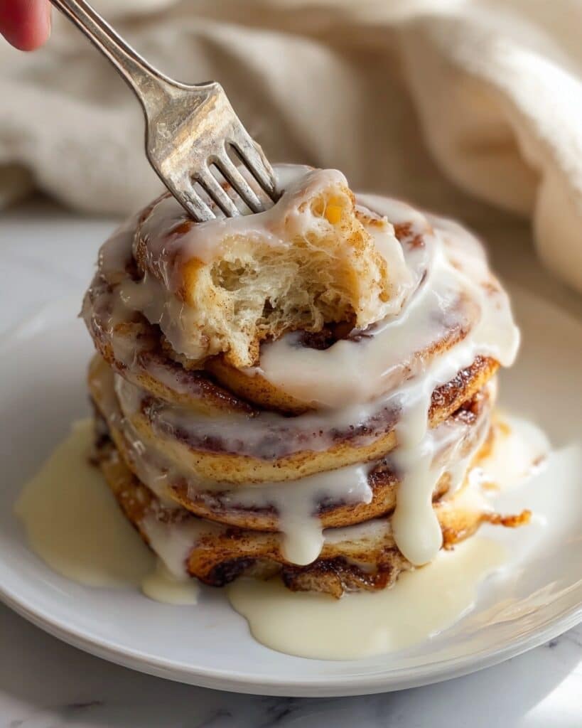 Cinnamon Roll Pancakes Recipe