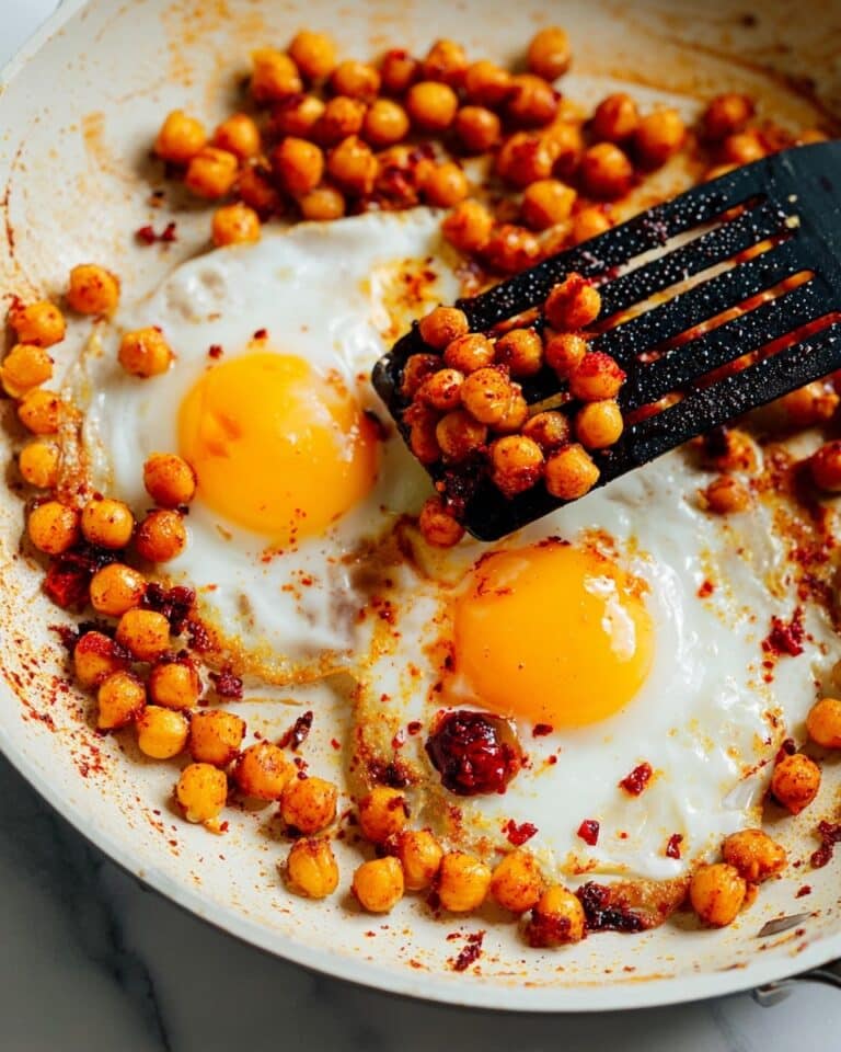 Smoky Chickpea Fried Eggs (4 Ingredients) Recipe