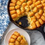 Tater Tot Breakfast Casserole with Sausage, Cheddar, and Chives Recipe