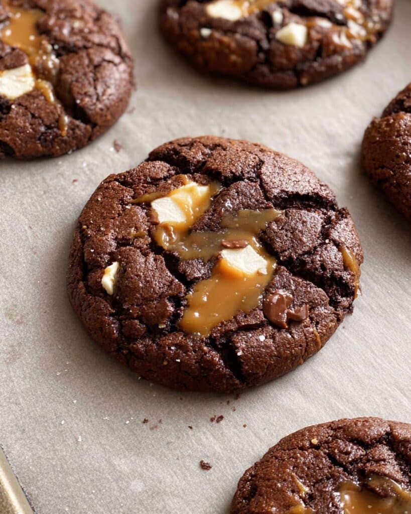 Chocolate Caramel Cookies Recipe