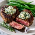 Air Fryer Filet Mignon with Blue Cheese Butter Recipe