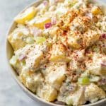 Potato Salad with Eggs and Dill Pickles Recipe