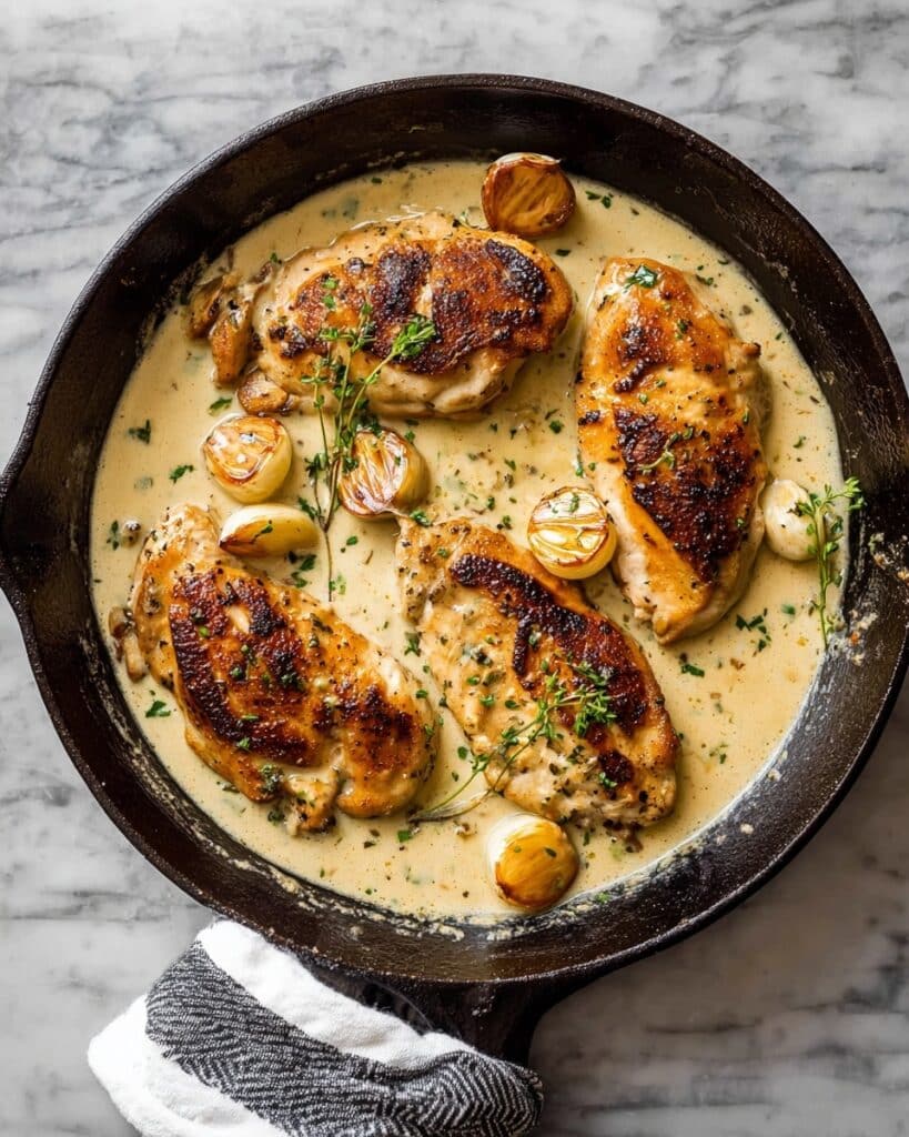 Creamy Garlic Chicken Recipe