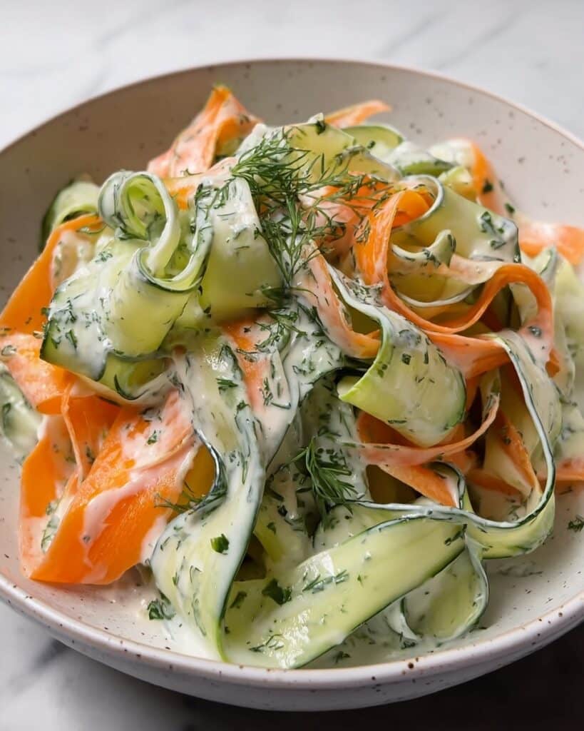Carrot and Cucumber Ribbon Salad Recipe