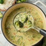High Protein Broccoli Cheddar Soup Recipe