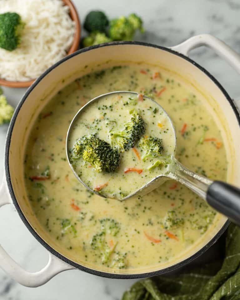 High Protein Broccoli Cheddar Soup Recipe