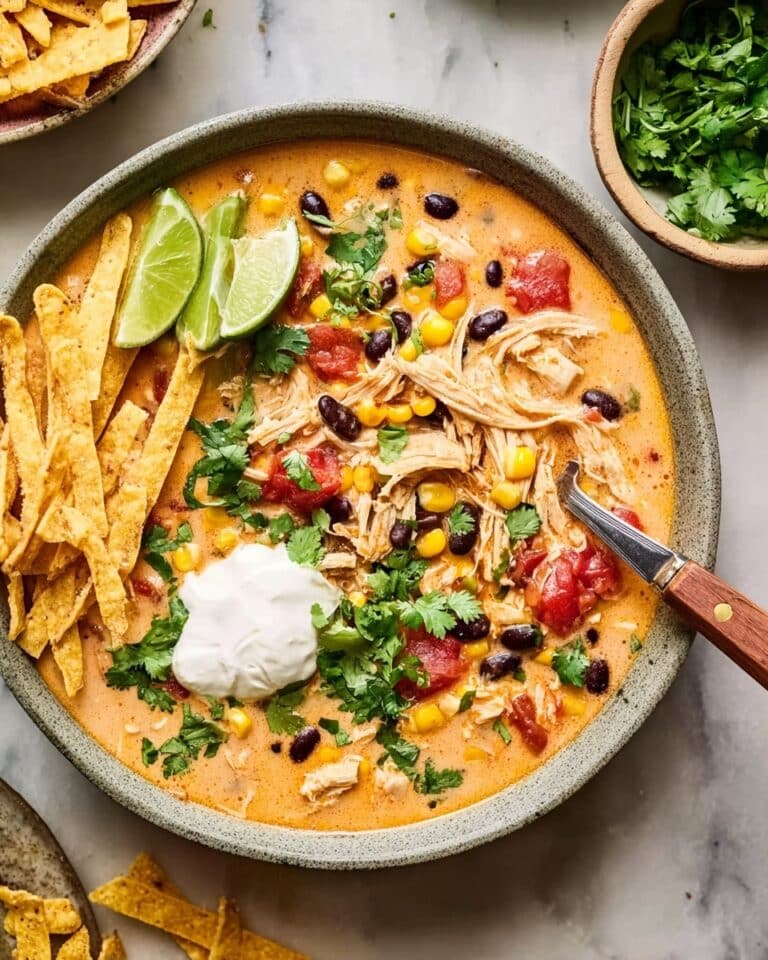 Creamy Chicken Tortilla Soup Recipe