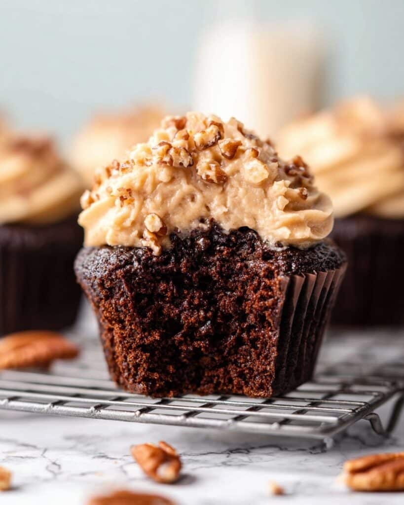German Chocolate Cupcakes Recipe