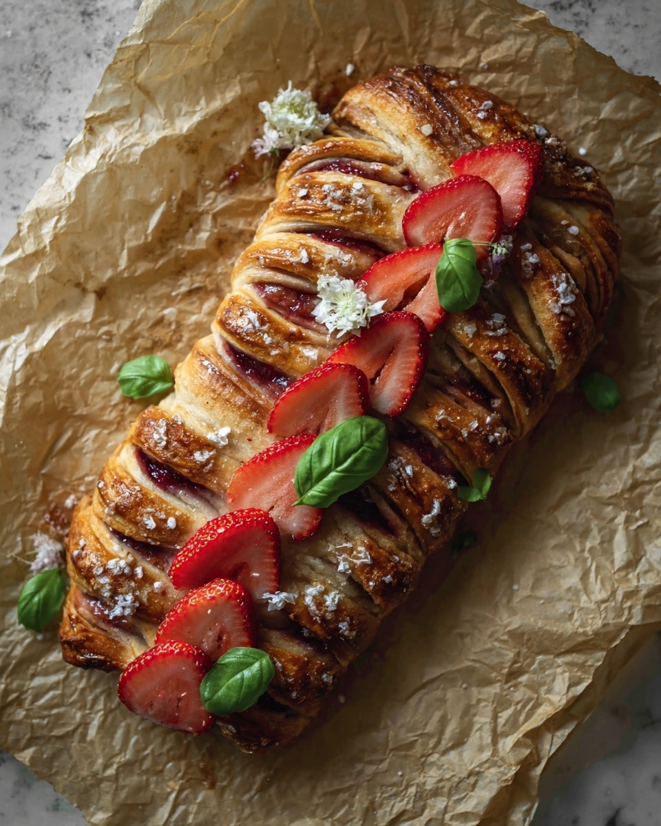 Strawberry Mascarpone Puff Pastry Braid Recipe