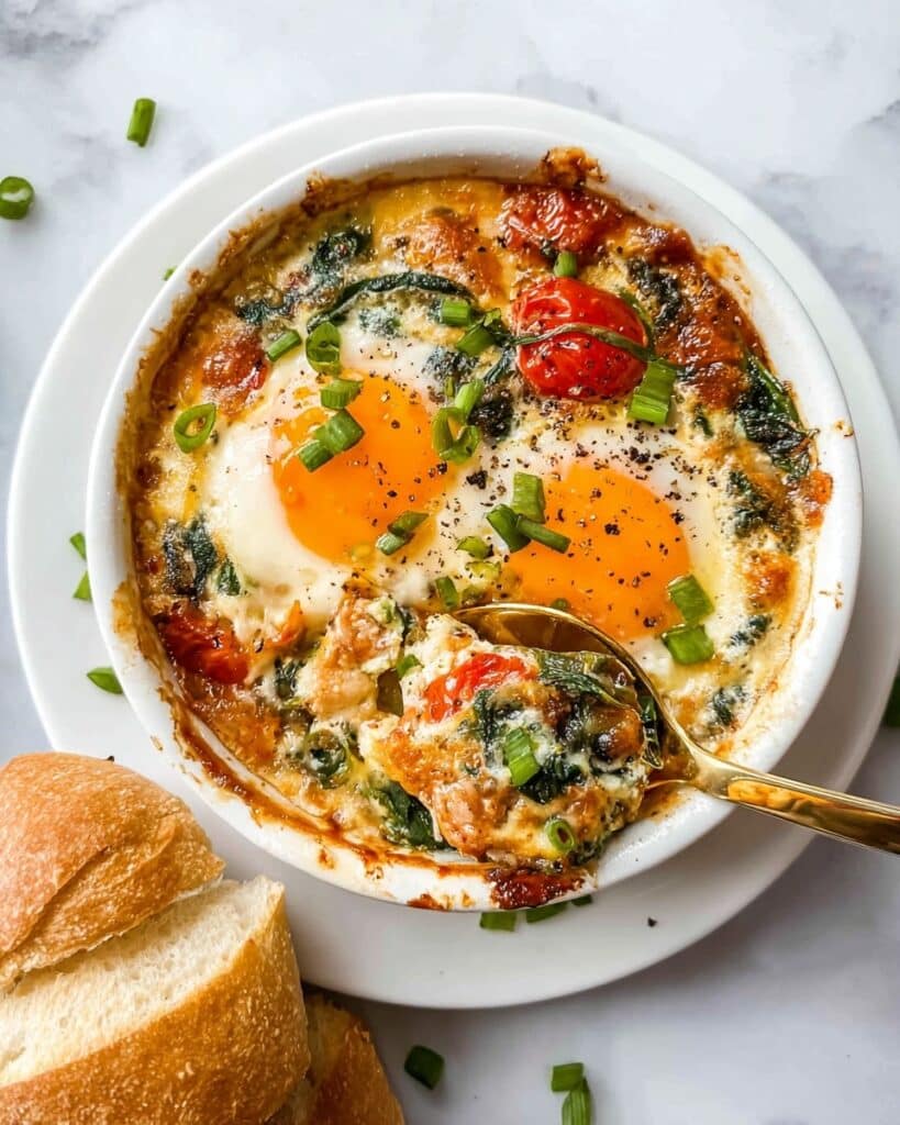 Baked Feta Eggs Recipe