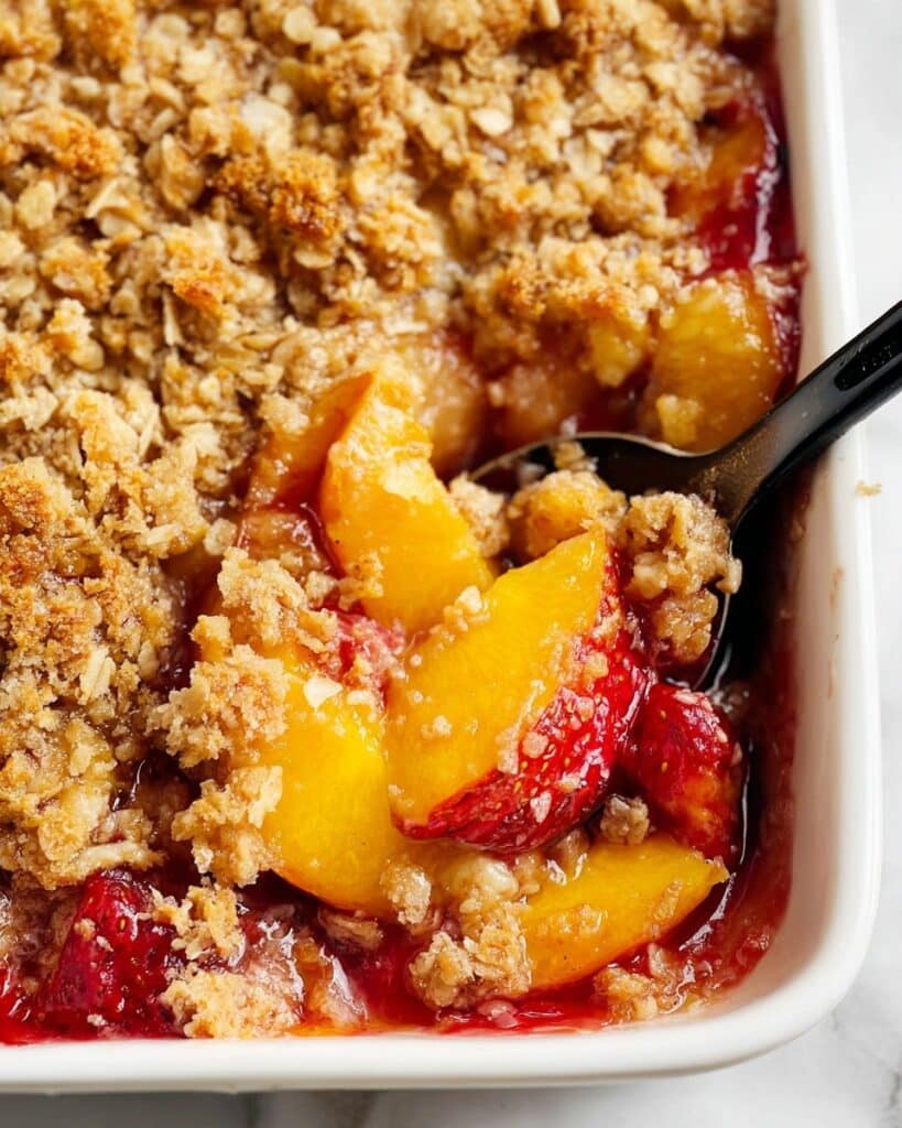 Strawberry Peach Crisp Recipe