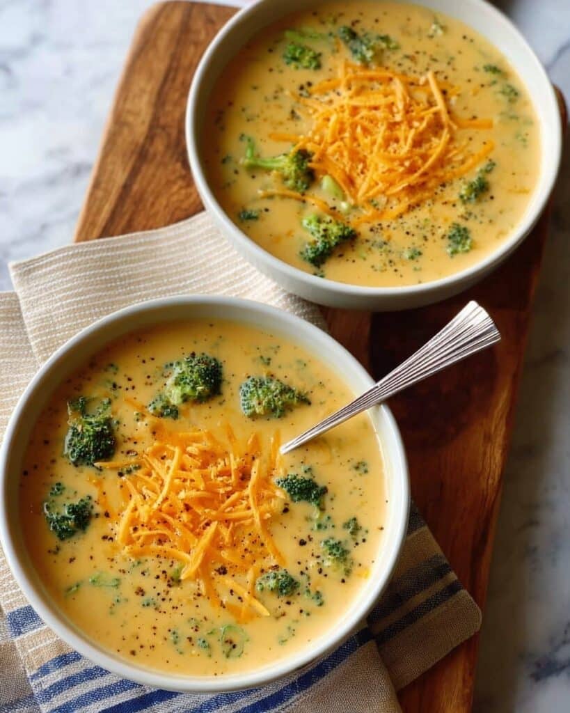 Easy Broccoli Cheddar Soup Recipe