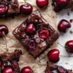 Roasted Chocolate Cherry Brownies Recipe