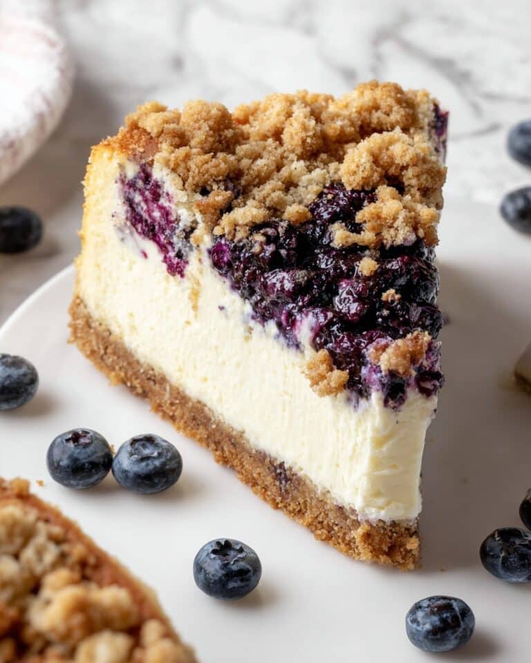 Blueberry Crumble Cheesecake Recipe