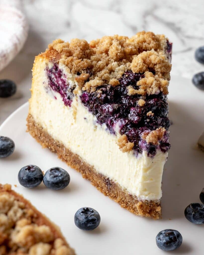 Blueberry Crumble Cheesecake Recipe