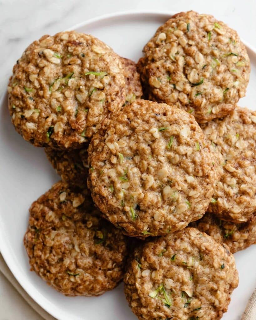 Healthy Zucchini Oatmeal Cookies Recipe