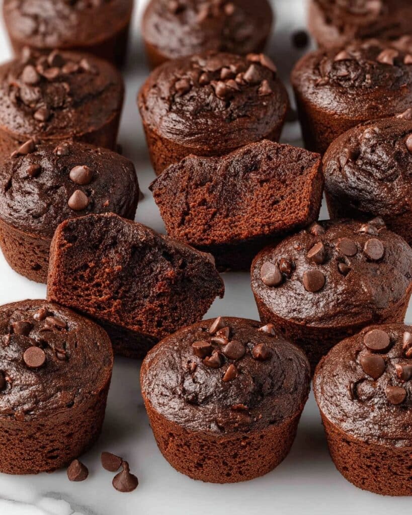 Healthy Chocolate Mini Muffins Recipe
