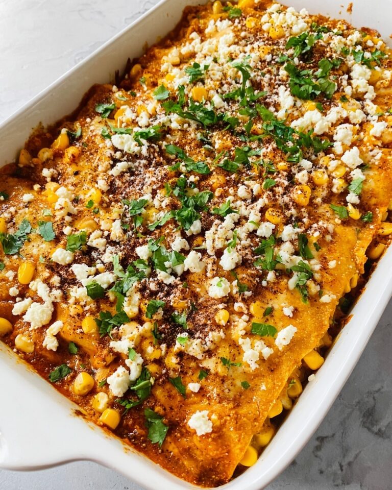 Mexican Street Corn Chicken Enchiladas Recipe