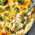 30 Minute One Pot Cheesy Chicken Broccoli Rice Casserole Recipe