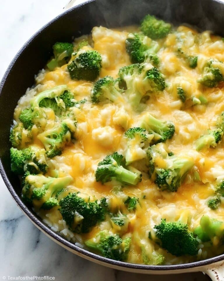 One-Pan Cheesy Chicken, Broccoli, and Rice Recipe