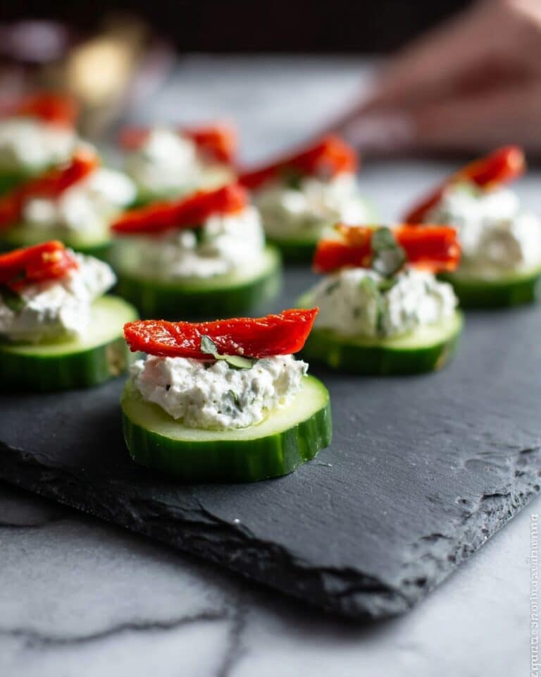 Herb Cream Cheese Cucumber Bites Recipe