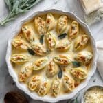 Pumpkin & Gouda Stuffed Shells with Brown Butter Sage Alfredo Recipe