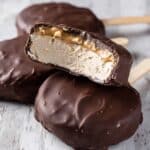 Chocolate Peanut Butter Frozen Greek Yogurt Bars Recipe