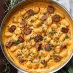 Creamy Butternut Squash Gnocchi with Sausage, Sage, and Thyme Recipe