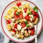 25-Minute Marinated Caprese Pasta Salad with White Balsamic Recipe