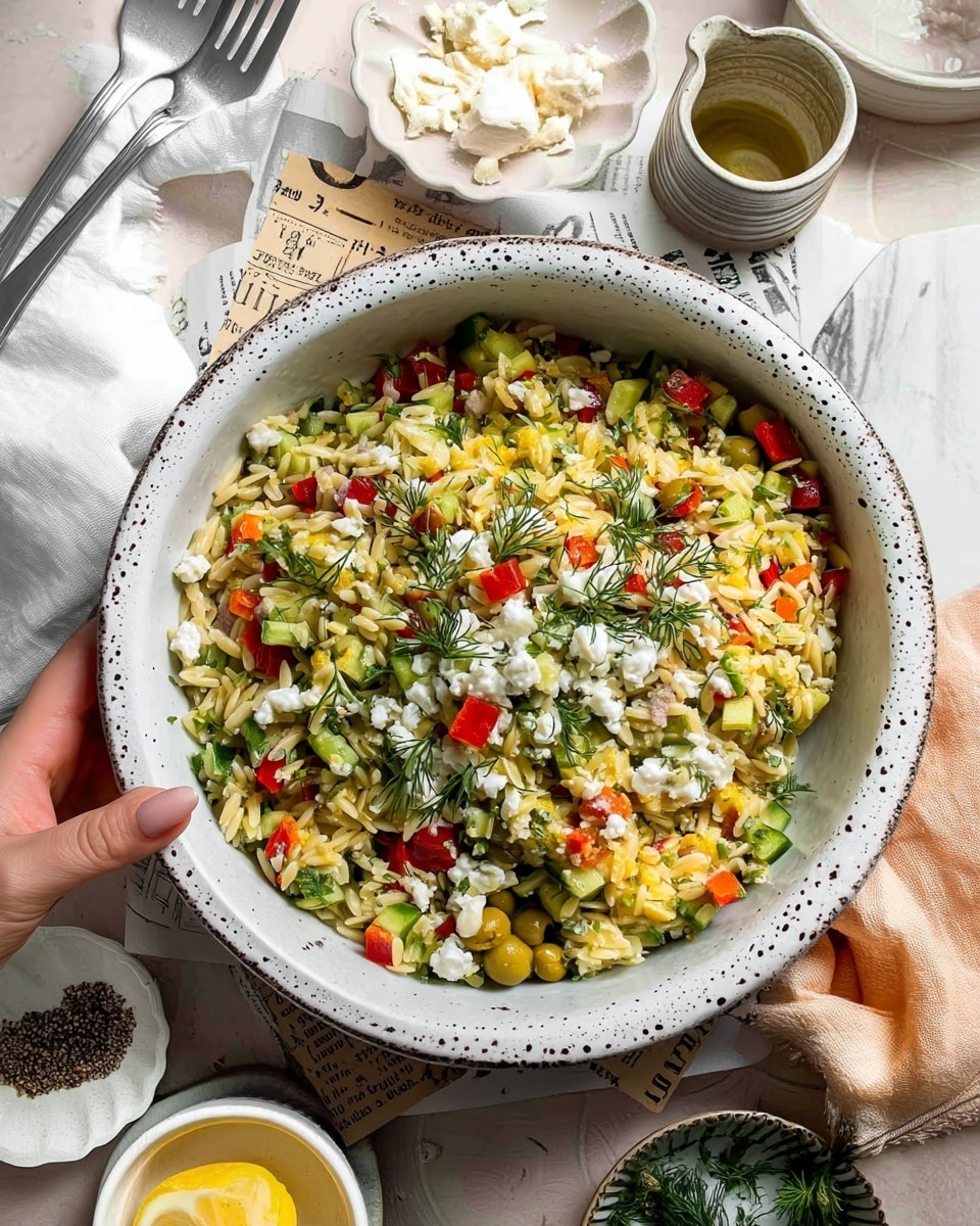 Lemon Orzo Salad Recipe