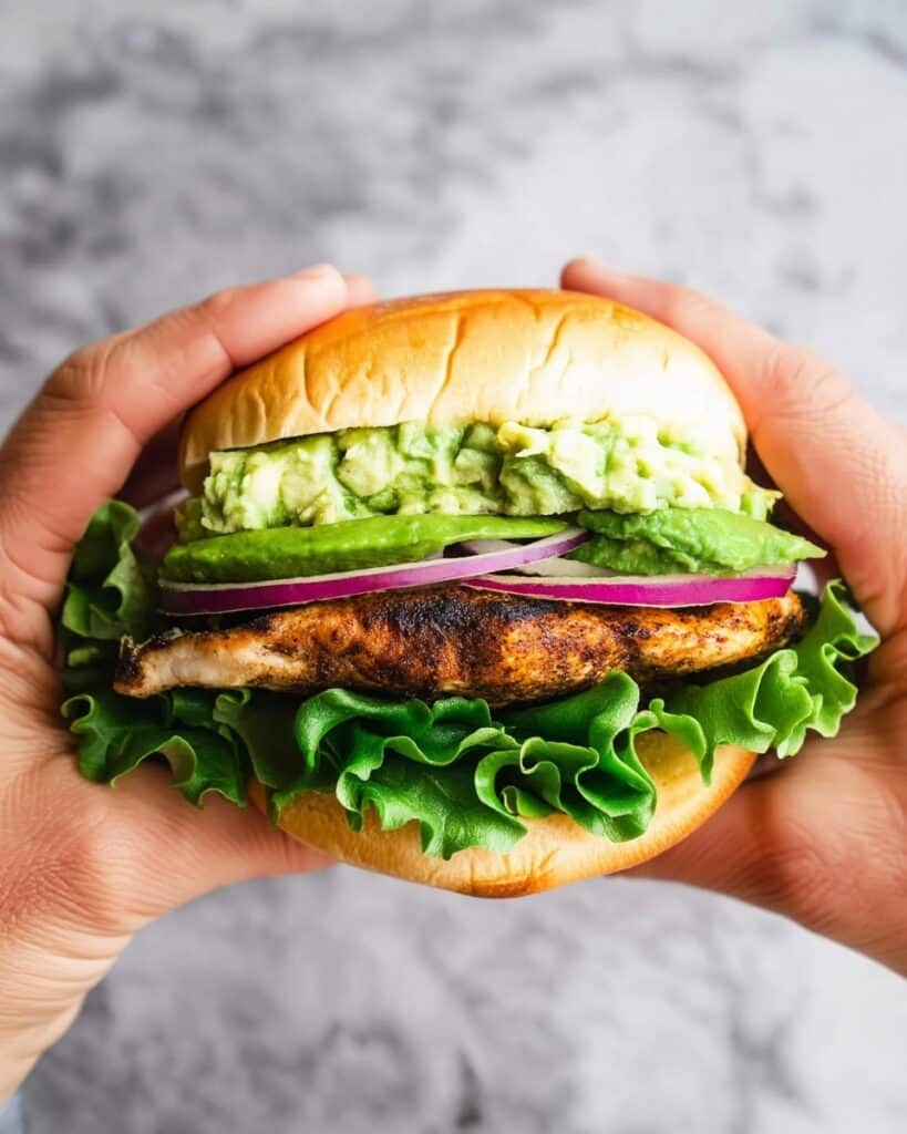 Grilled Chicken Sandwich with Avocado and Provolone Recipe