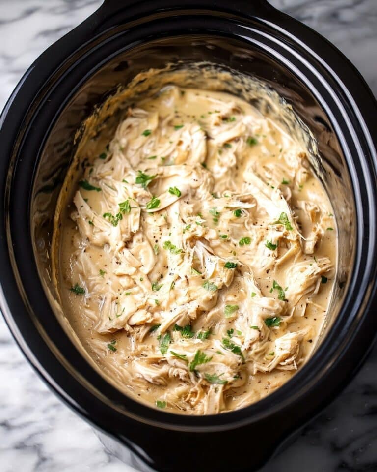 Slow Cooker Creamy Angel Hair Chicken Recipe