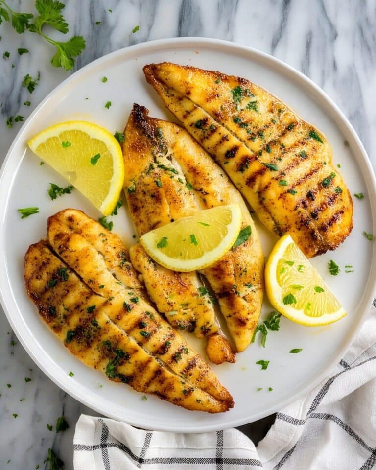Air Fryer Tilapia with Lemon Butter Garlic Sauce Recipe