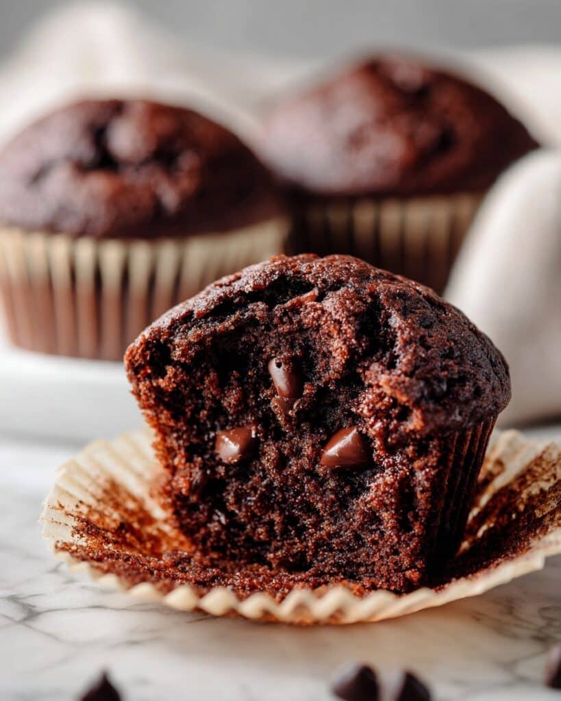 Moist Beetroot Chocolate Muffins Recipe