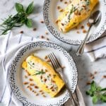 Creamy Baked Acorn Squash with Herb and Parmesan Topping Recipe
