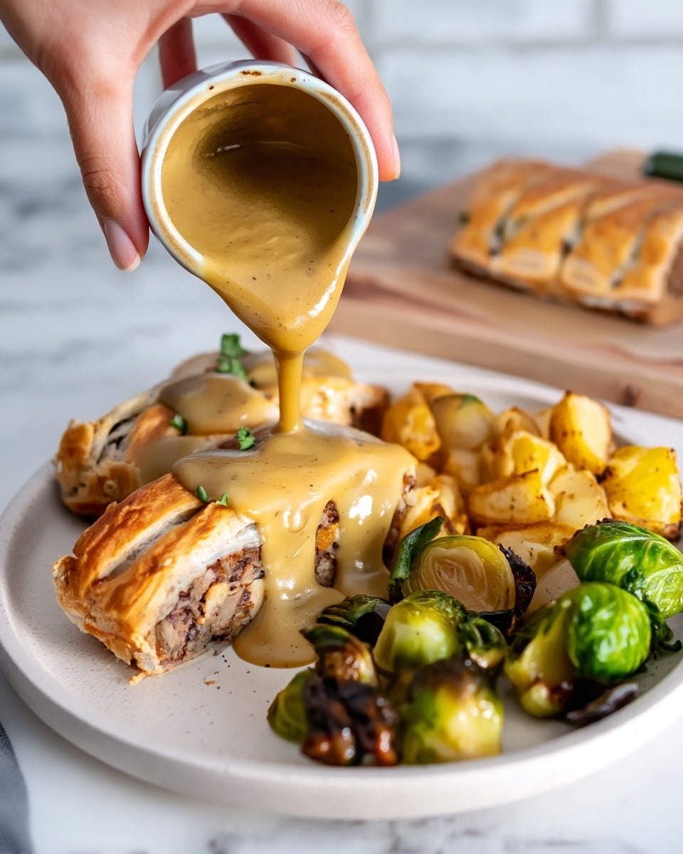 Vegan Wellington with Mushroom and Lentil Filling Recipe