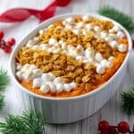 Sweet Potato Casserole with Pecans and Marshmallows Recipe