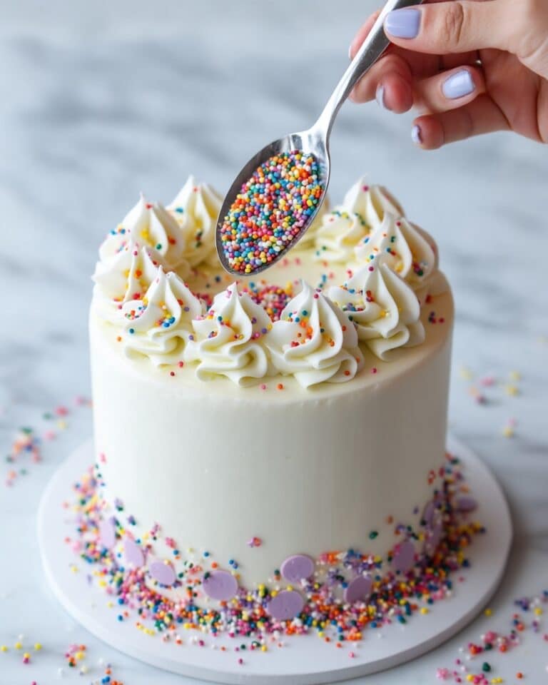 Mini Vanilla Cake with Vanilla Buttercream Frosting Recipe