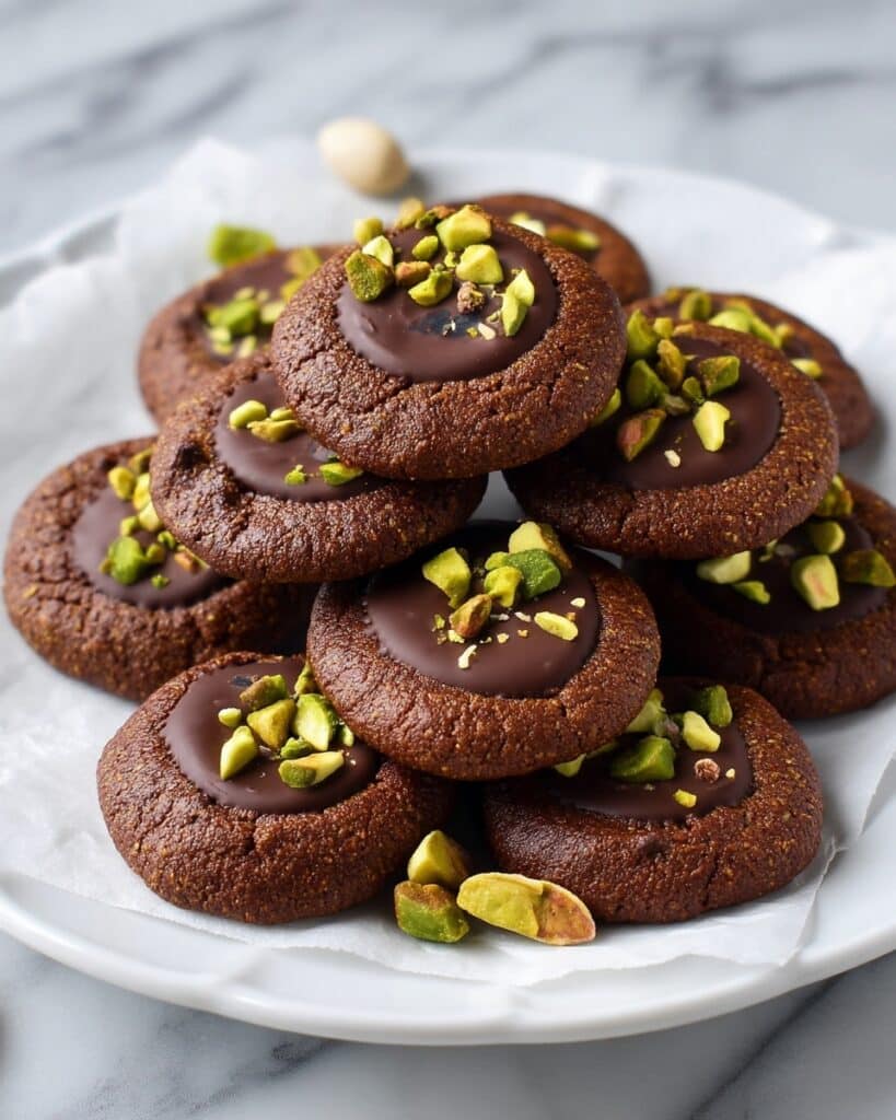 Double Chocolate Pistachio Cookies Recipe
