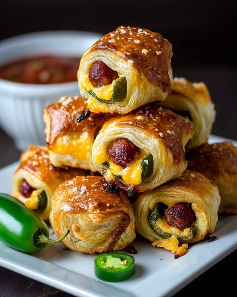 Jalapeño Popper Pigs in a Blanket Recipe