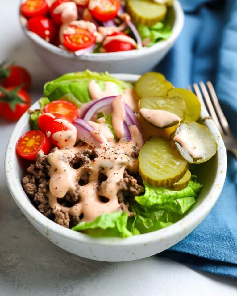 Healthy Burger in a Bowl Recipe