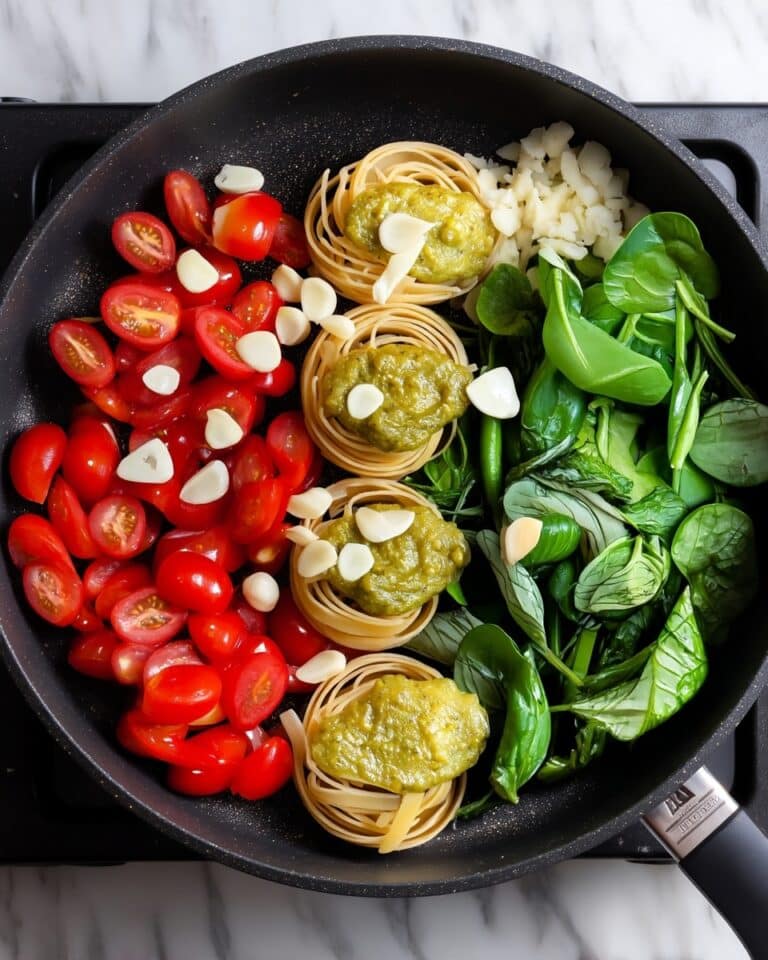 One Pot Creamy Pesto Pasta Recipe