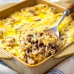 Cheesy Ground Beef and Rice Casserole Recipe