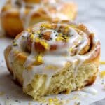 Lemon Rolls with Lemon Glaze and Poppy Seeds Recipe