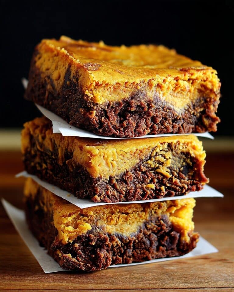 Easy Pumpkin Cheesecake Brownies Recipe